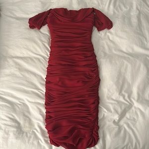 House of CB red dress